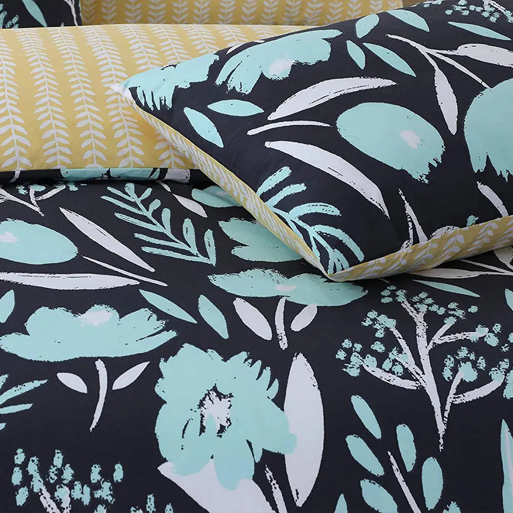 machine washable reversible polycotton bedding set