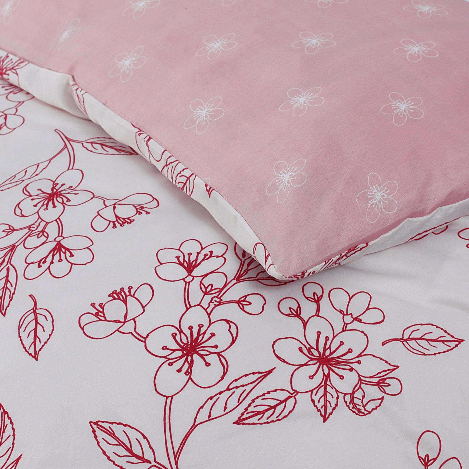 microfiber 4 piece bed set with sepia floral theme