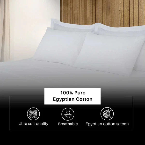 100% Egyptian Cotton 800 Thread Count Flat Bed Sheets