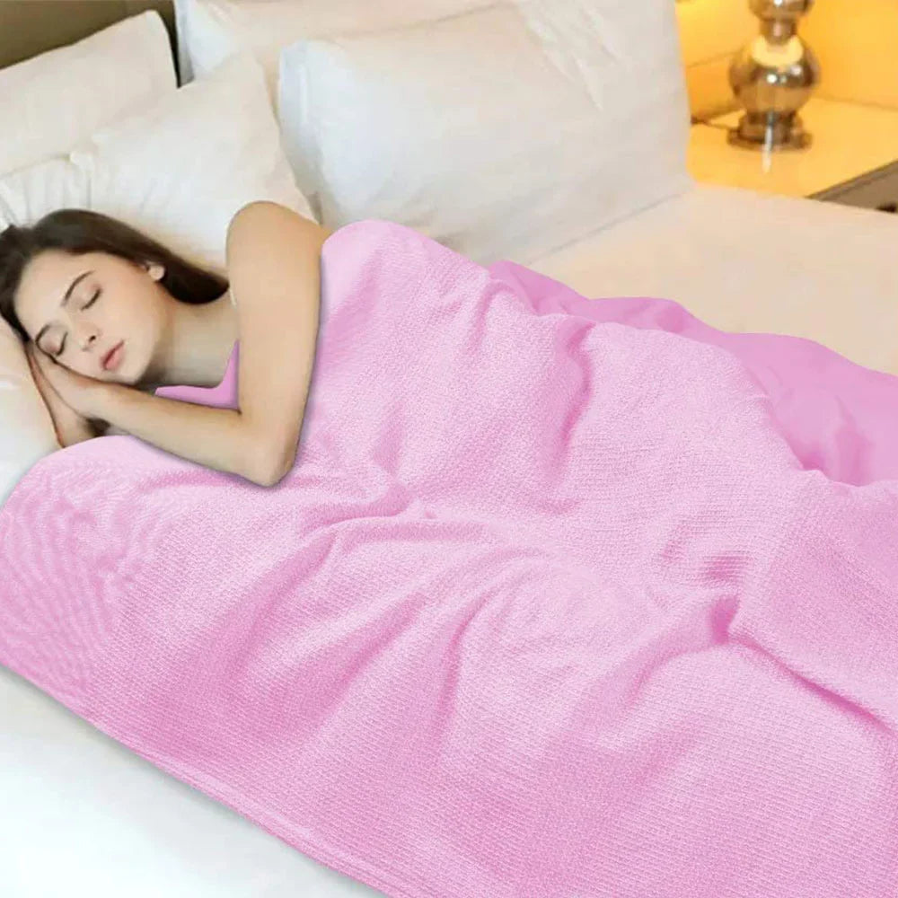 Cotton Waffle Weave Thermal Blanket