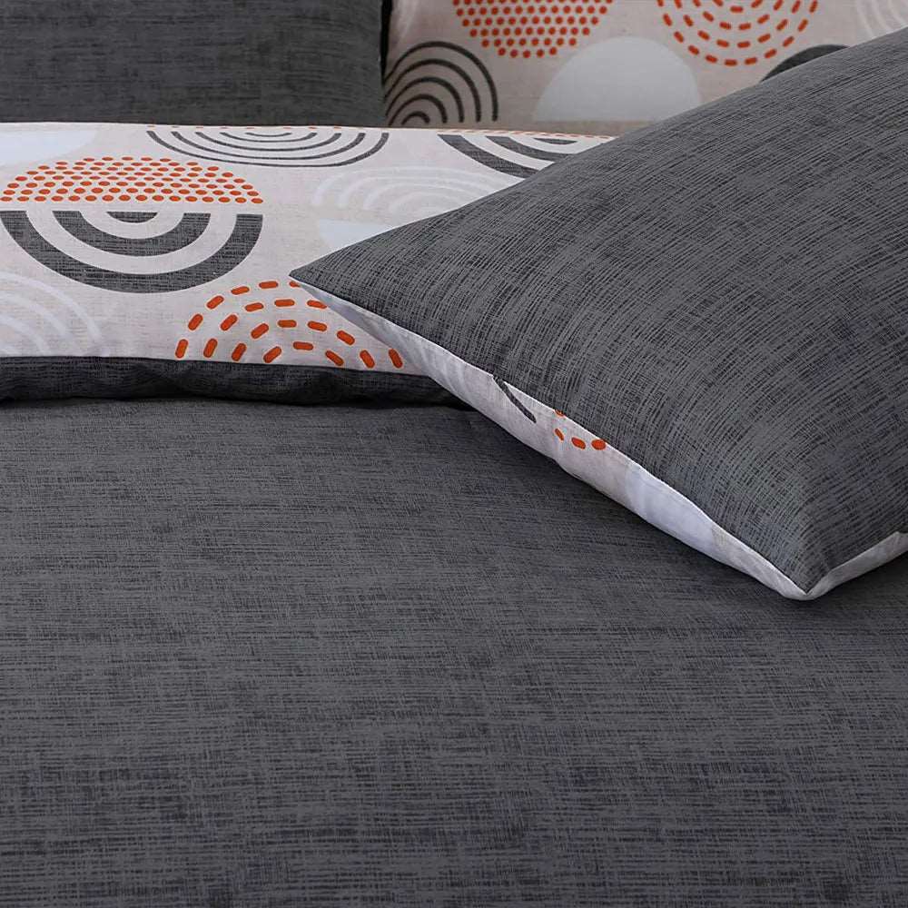 circle printed duvet cover
