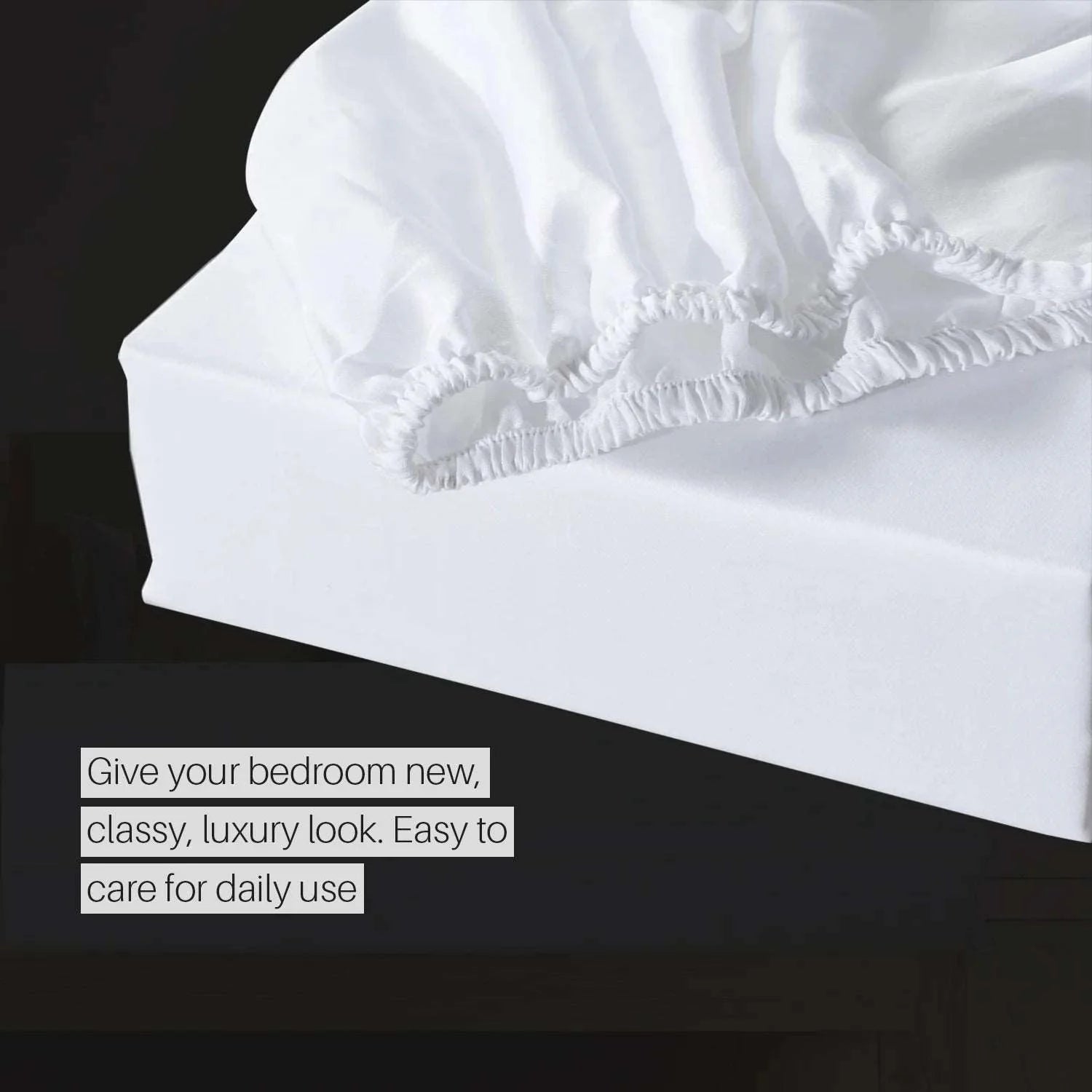 white valance sheet double