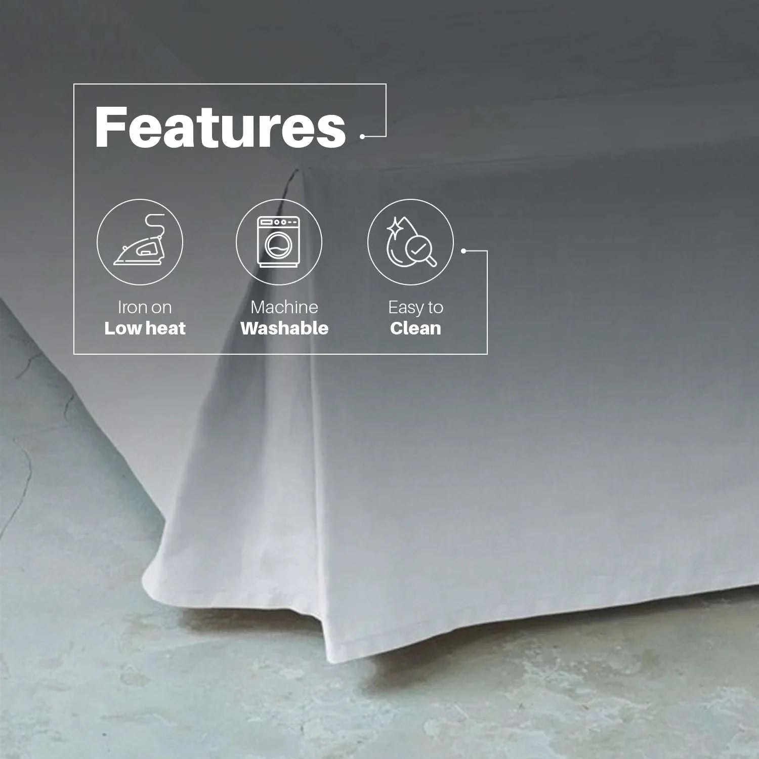 soft Egyptian cotton fitted sheet with valance