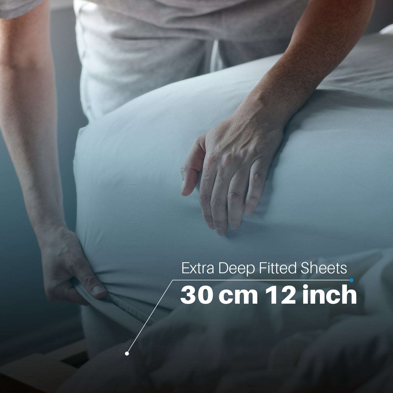 soft cotton bed sheets 200 thread count beige UK
