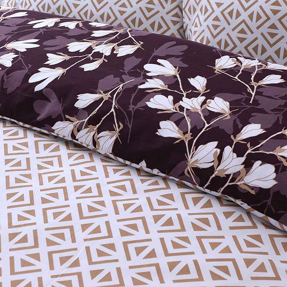 soft touch polycotton bedding set spring purple