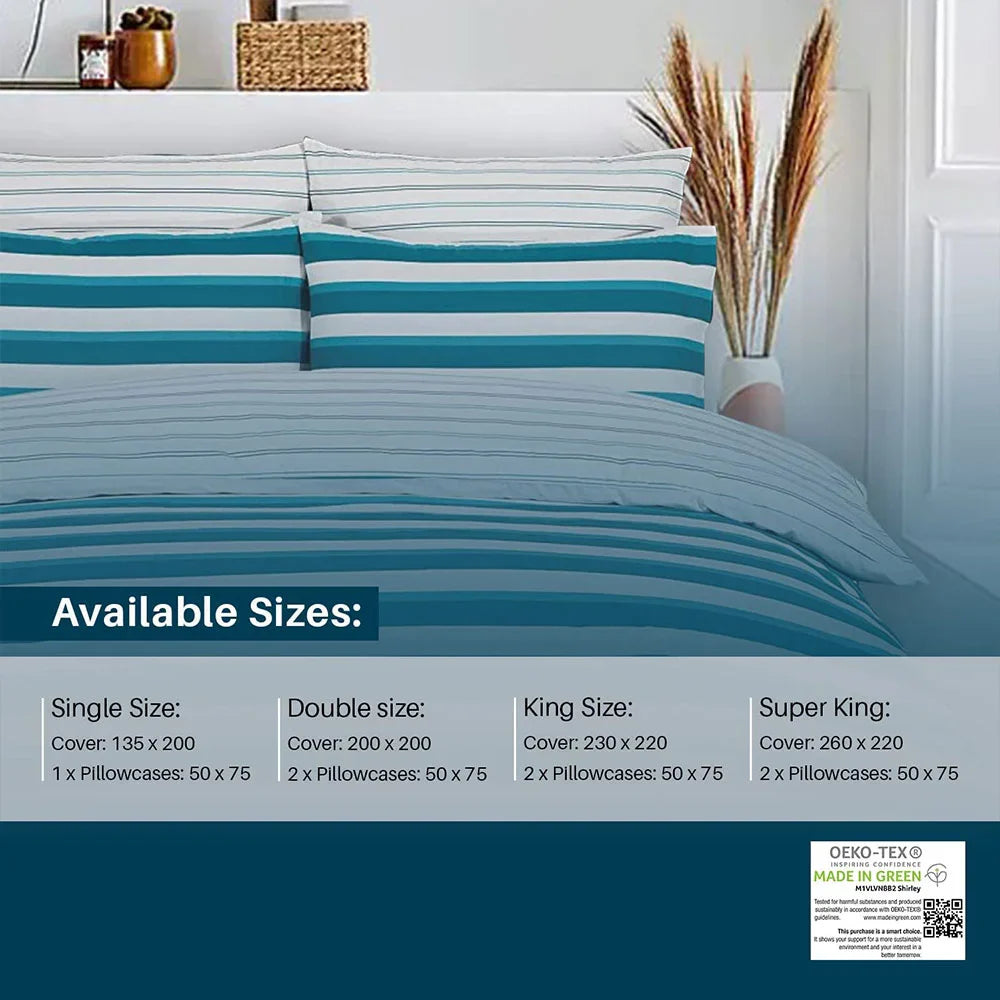 teal quilt cover set