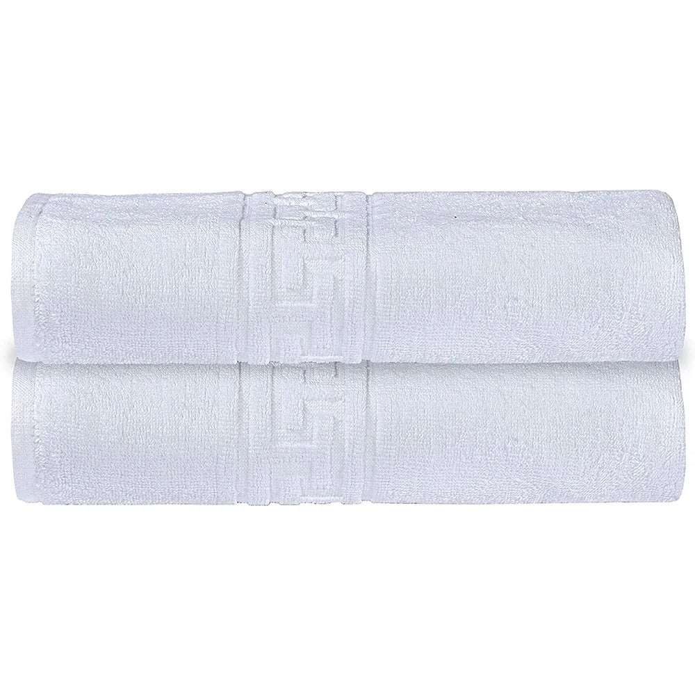 white cotton towels