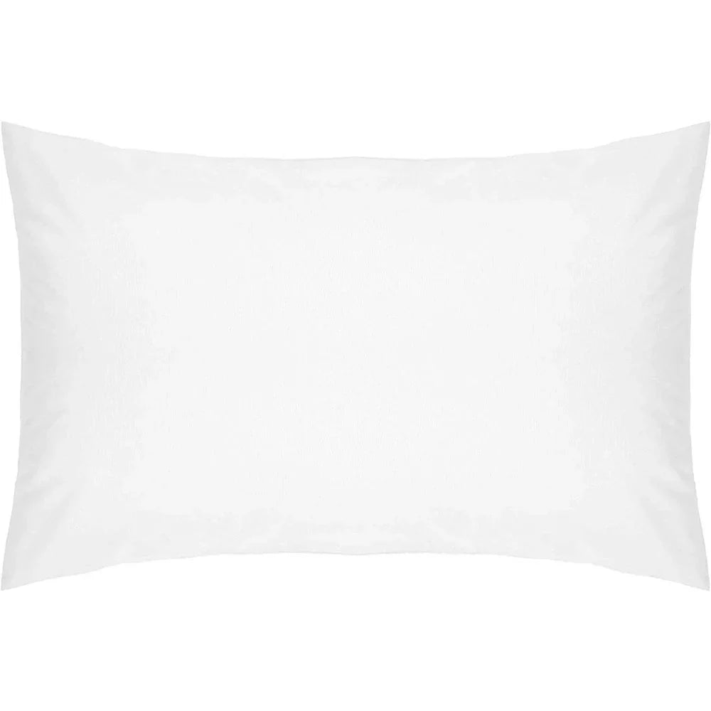 4  White Microfiber Pillow Cases,